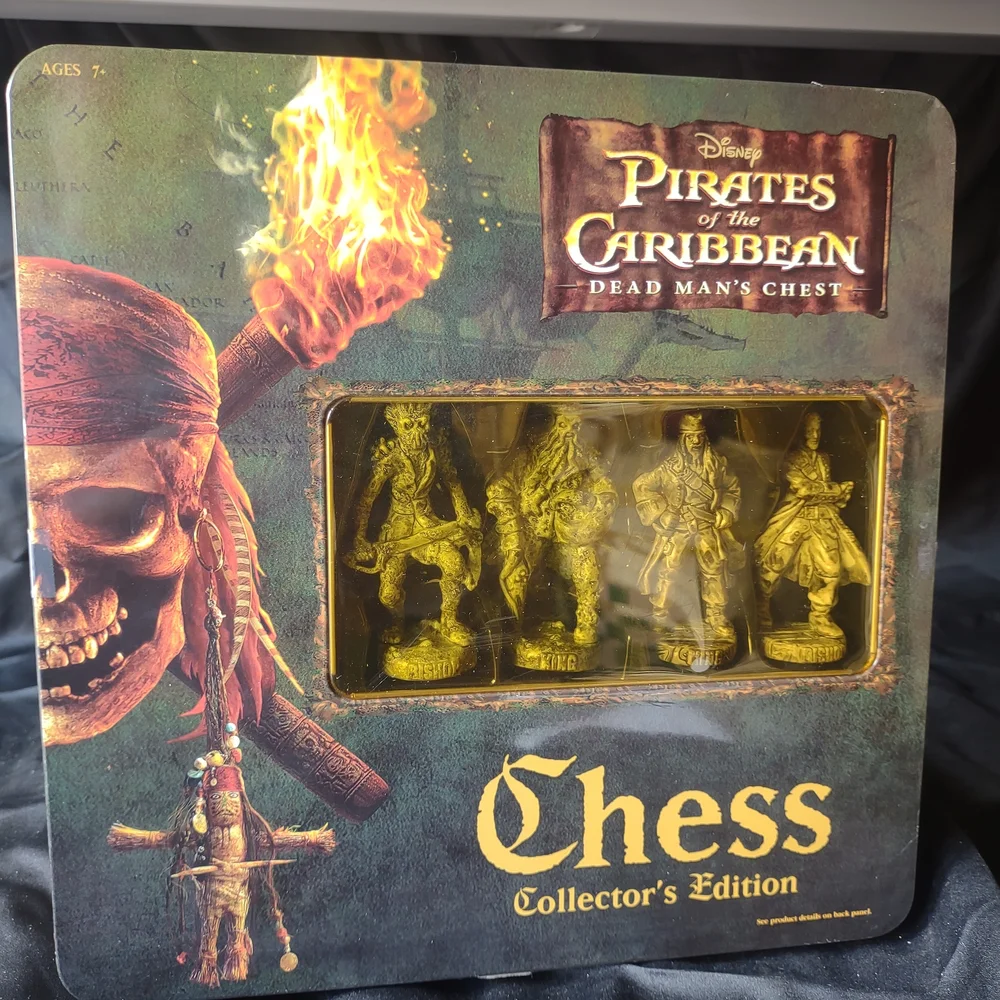 Pirates of the Caribbean Chess Collector's Edition Metal Tin